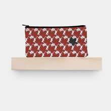 Load image into Gallery viewer, cotton pencil case sycamore leaf design