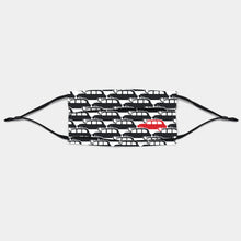 Load image into Gallery viewer, face mask printed with &repeat city taxi design