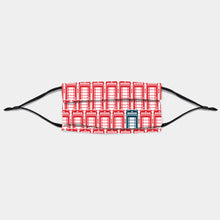 Load image into Gallery viewer, face mask featuring &repeat city telephone box design