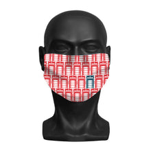 Load image into Gallery viewer, face mask featuring &repeat city telephone box design