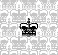 Load image into Gallery viewer, King Charles III Coronation Organic Napkin Set of Two