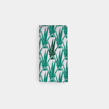 Load image into Gallery viewer, Folded organic cotton napkin with Aloe Vera design