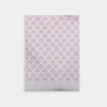 Load image into Gallery viewer, Organic cotton tea towel pink corgi pattern