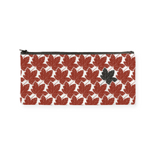 Load image into Gallery viewer, cotton pencil case sycamore leaf repeat design