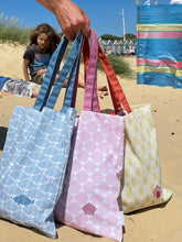 Load image into Gallery viewer, Seaside Beach Huts Tote Bag