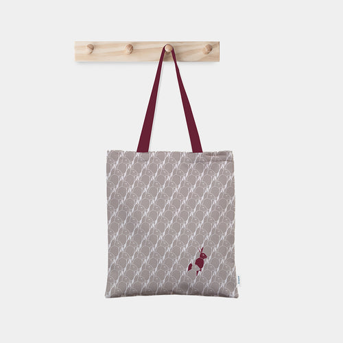 tote bag featuring &repeat countryside hare design