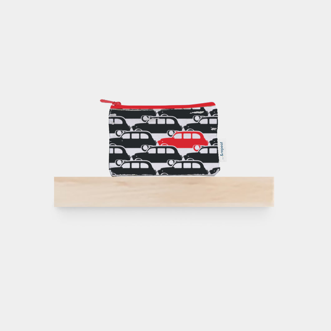 cotton purse printed with &repeat city taxi design