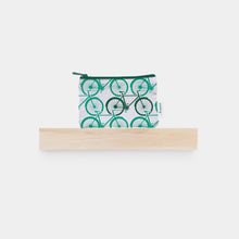 Load image into Gallery viewer, Purse with green bicycle design 
