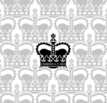 Load image into Gallery viewer, King Charles III Coronation Organic Tea Towel
