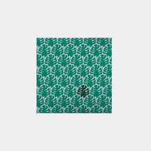 Load image into Gallery viewer, Organic cotton napkin with cheese plant pattern.
