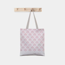 Load image into Gallery viewer, tote bag pink corgi pattern
